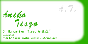 aniko tiszo business card